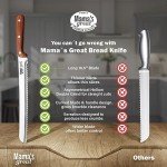 Mama's Ultra Sharp Serrated Bread Knife, 10.5 Inch