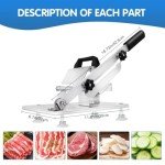 Stainless Steel Manual Meat Slicer for Home Cooking