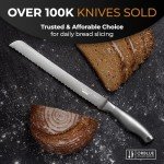 Orblue 10-Inch Serrated Bread Knife for Slicing