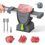 Adjustable Thickness Manual Meat Slicer - Stainless Steel