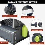 JUANWAN Manual Meat Slicer & Cleaver Knife Set