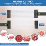 Manual Meat Slicer with Adjustable Thickness - Gray