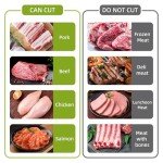 Adjustable Thickness Manual Meat Slicer - Stainless Steel