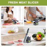 Adjustable Thickness Manual Meat Slicer for Home Use