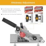 DuroDash Manual Meat Slicer - Stainless Steel Cutter