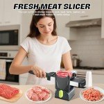 JUANWAN Manual Meat Slicer & Cleaver Knife Set