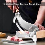 Stainless Steel Manual Meat Slicer for Home & Deli