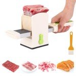 Manual Meat Slicer – Stainless Steel Blade for Home