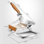 Stainless Steel Manual Meat Slicer for Home & Deli