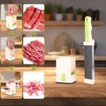 Manual Meat Slicer – Stainless Steel Blade for Home