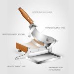 Stainless Steel Manual Meat Slicer for Home & Deli