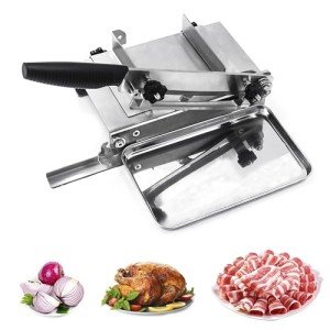 Heavy Duty Stainless Steel Meat Slicer for Home