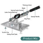 Manual Stainless Steel Meat Slicer for Home Cooking