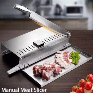 Manual Stainless Steel Meat Slicer for Muffulettas