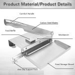 Manual Stainless Steel Meat Slicer for Muffulettas