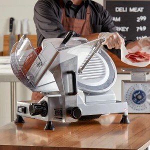 Adjustable 12" Meat Slicer - Semi-Automatic