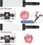 Adjustable Stainless Steel Meat Slicer for Muffulettas