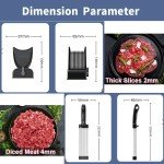 Adjustable Thickness Stainless Steel Meat Slicer
