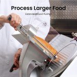8" Electric Meat Slicer with Italian Steel Blade