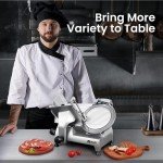 8" Electric Meat Slicer with Italian Steel Blade