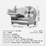 Electric Deli Meat Slicer with 7.5-inch Blade