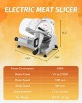 Wilprep Electric Meat Slicer with 10" or 12" Blade