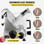 200W Electric Deli Food Slicer with Thickness Control