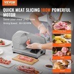 VEVOR Electric Deli Food Slicer for Meat & Bread