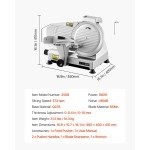 10" Electric Deli Meat and Cheese Slicer