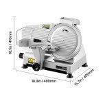 10" Electric Deli Meat and Cheese Slicer