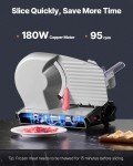 VEVOR 8.7" Electric Meat and Cheese Slicer