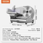 VEVOR Electric Deli Food Slicer for Meat & Bread