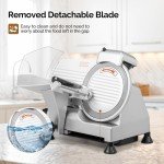 10" Electric Meat and Cheese Slicer for Home