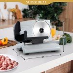 150W Electric Meat and Veggie Slicer, 7.5" Blade