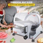 VEVOR 10" Electric Meat Slicer for Deli Use