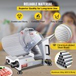 VEVOR 10" Electric Meat Slicer for Deli Use