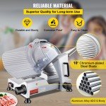 10" Electric Meat and Cheese Slicer 240W