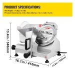 Electric Meat Slicer 8.7" for Deli and Frozen Foods