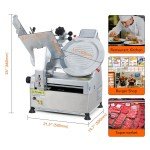 12" Electric Meat Slicer for Deli and Kitchen