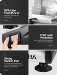 Electric Meat Slicer with Adjustable Thickness and Safety Lock