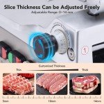 12" Electric Meat Slicer for Deli and Kitchen