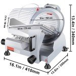 10" Electric Meat and Cheese Slicer 240W
