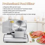 Electric Deli Meat Slicer with Adjustable Thickness