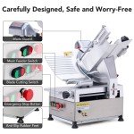 12" Electric Meat Slicer for Deli and Kitchen