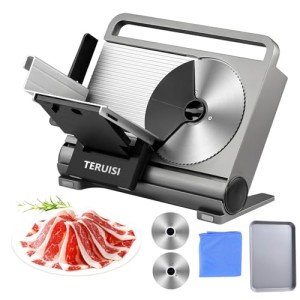 Teruisi Electric Meat Slicer with Adjustable Thickness
