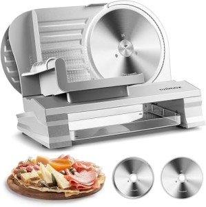 CUSIMAX Electric Meat Slicer with Adjustable Thickness
