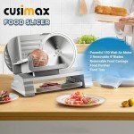 CUSIMAX Electric Meat Slicer with Adjustable Thickness