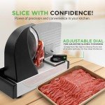 Electric Meat Slicer with Adjustable Thickness Control
