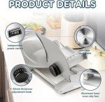 CUSIMAX Electric Meat Slicer with Adjustable Thickness