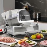 200W Electric Meat Slicer with Stainless Steel Blades